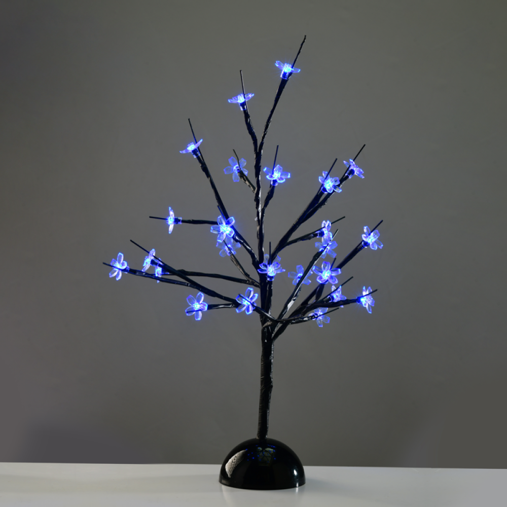 ^ TABLE TREE 25 LED ΣΧΕΔΙΟ ΛΑΜΠΑΚ ΜΕ ΜΠΑΤΑΡΙΑ 3xAA ΜΠΛΕ IP20 10x10x45cm  -XCHERRYLEDBL45